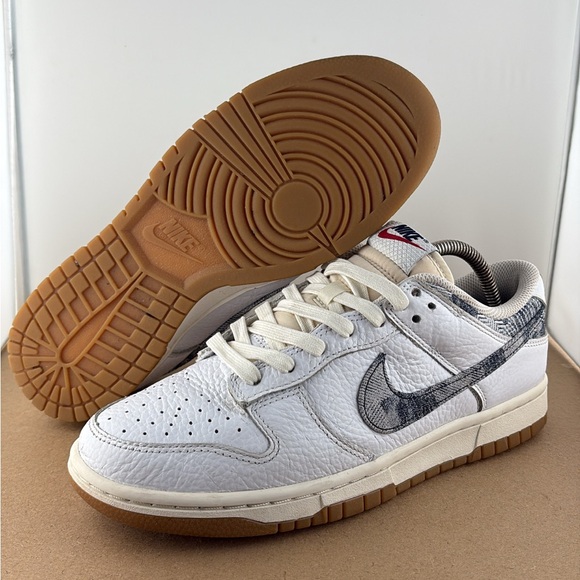 Nike Other - Nike Dunk Low New Americana Washed Denim FN6881-100 Men’s Size 8.5